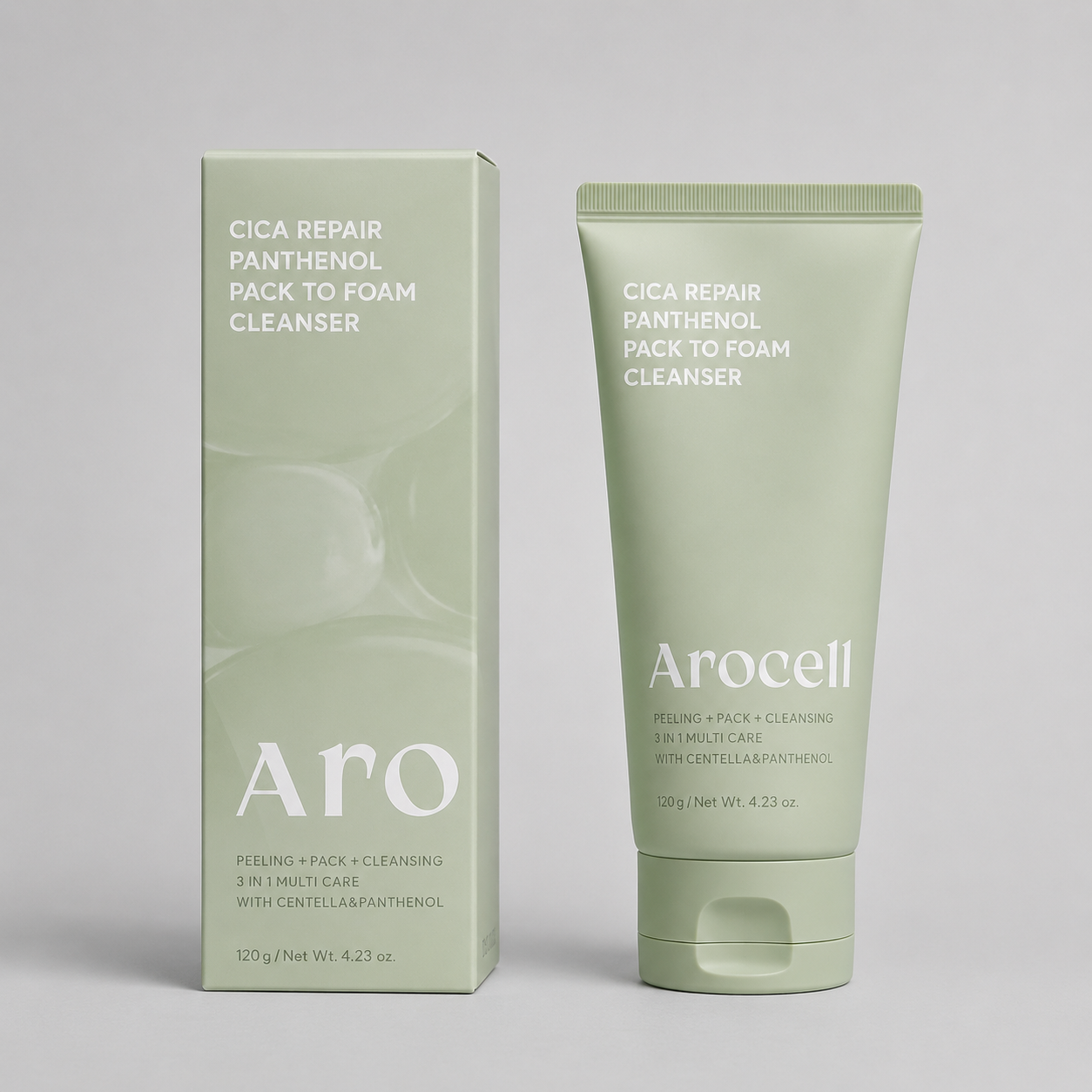 Arocell - Cica Repair Panthenol Pack to Foam Cleanser